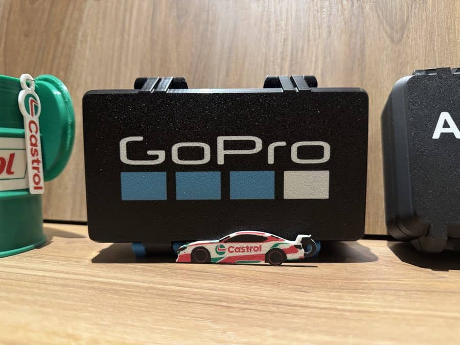 Estuche a medida para AiM Solo 2 y cámara, con el nombre del piloto grabado